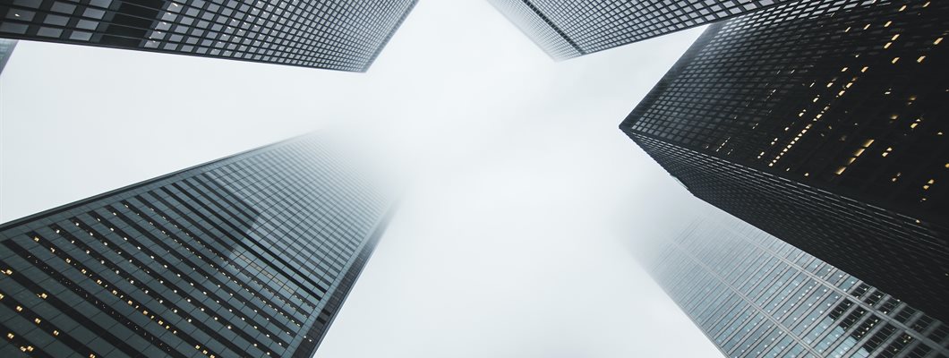 Tower block office buildings